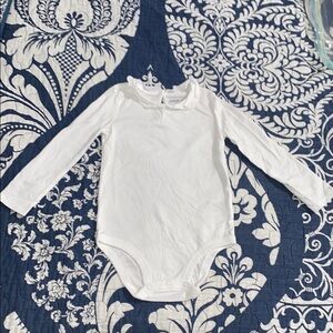Carter's White Long Sleeve Bodysuit 24m